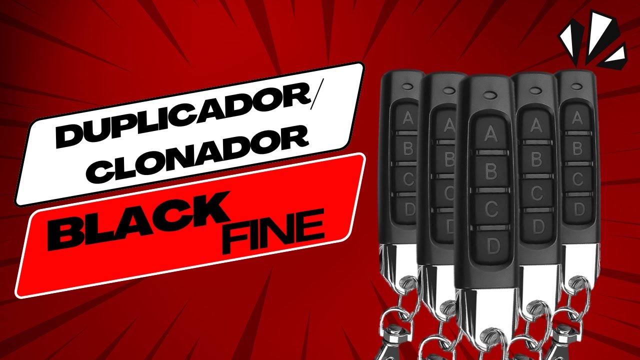Watch Now Tutorial Duplicador / Clonador Black Fine para controles de código fixo 433Mhz Tutorial Duplicador / Clonador Black Fine para controles de código fixo 433Mhz