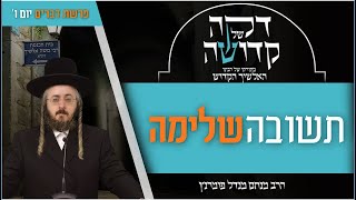 הרב מנחם מנדל פומרנץ | דקה מתורתו של רבינו האלשיך הקדוש - יום ו' פרשת דברים • תשובה שלימה •
