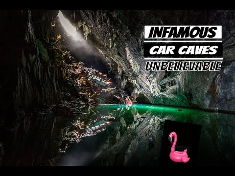 HUGE CAVE filled with CARS most DANGEROUS explore yet PINK FLAMINGO!!!