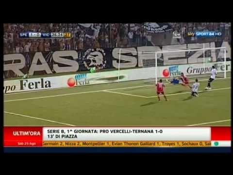 Spezia 2-1 Vicenza doppietta Marco Sansovini 25-8-2012