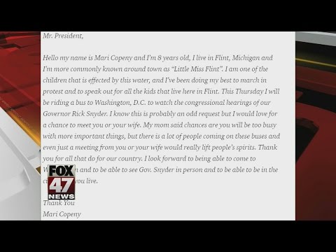 President Obama to visit Flint after letter from 8-year-old