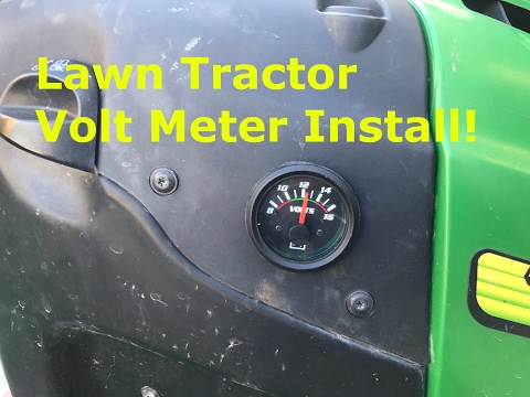 Riding Mower Volt Meter Install