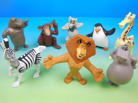 2008 MADAGASCAR ESCAPE 2 AFRICA SET OF 8 McDONALD'S HAPPY MEAL COLLECTION VIDEO REVIEW