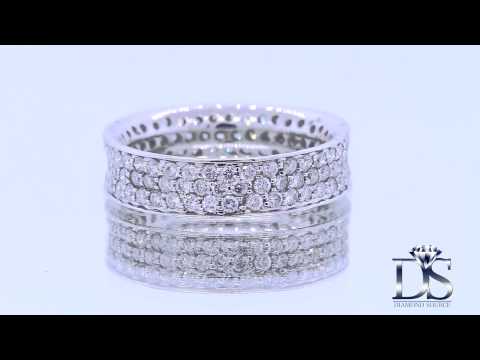 18kt White Gold Diamond Eternity Band 2.50ct BA-171500