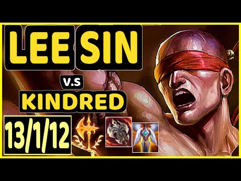 DAT (KITZUO) (LEE SIN) vs KINDRED - 13/1/12 KDA JUNGLE GAMEPLAY - NA Ranked GRANDMASTER