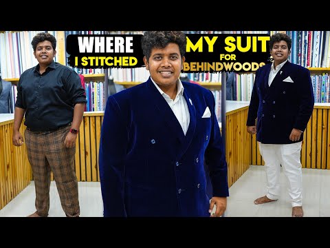Blue Suit stitched for Behindwoods Award show at Mizaj, Mannadi - Irfan’s view