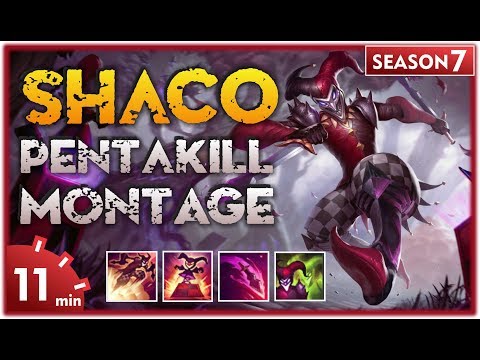 Shaco Pentakill Compilation | Shaco Montage 2017 | Shaco Pentakill 1v5 | League of Legends
