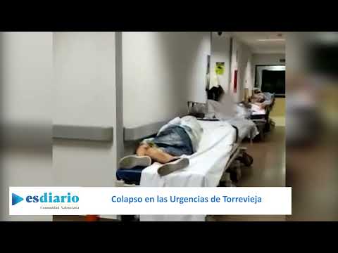 Caos en Torrevieja: Más de 70 enfermos abandonados en los pasillos de Urgencias