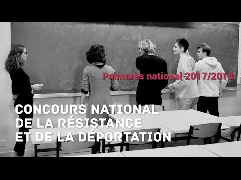 Concours national de la résistance et de la déportation 2017-2018