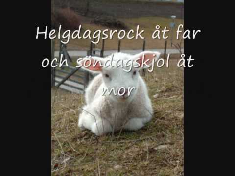 Bä Bä Vita Lamm (med text)