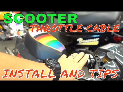 Scooter throttle cable install DIY