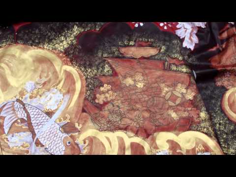 [teaser] Hand painting kimono Exhibition