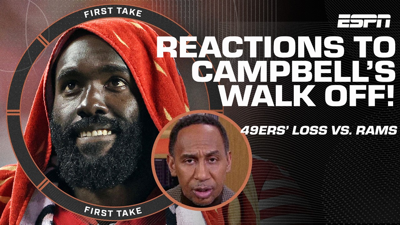 Stephen A. says De'Vondre Campbell should be ASHAMED after walking off in 49ers' loss 😤 | First Take
