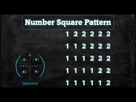 121 Number Square Pattern Without Any Pre Defined Method Using While Loop In Python
