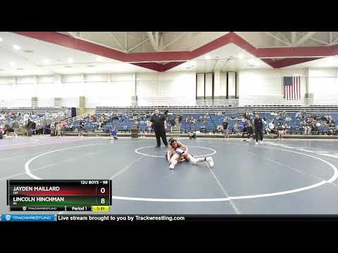98 Lbs 3rd Place Match - Jayden Maillard, OH Vs Lincoln Hinchman, IN 2468