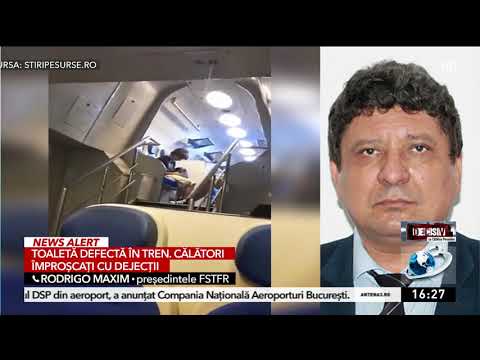 Rodrigo Maxim, preşedintele FSTFR, despre toaleta defectă din tren care a împroşcat călătorii