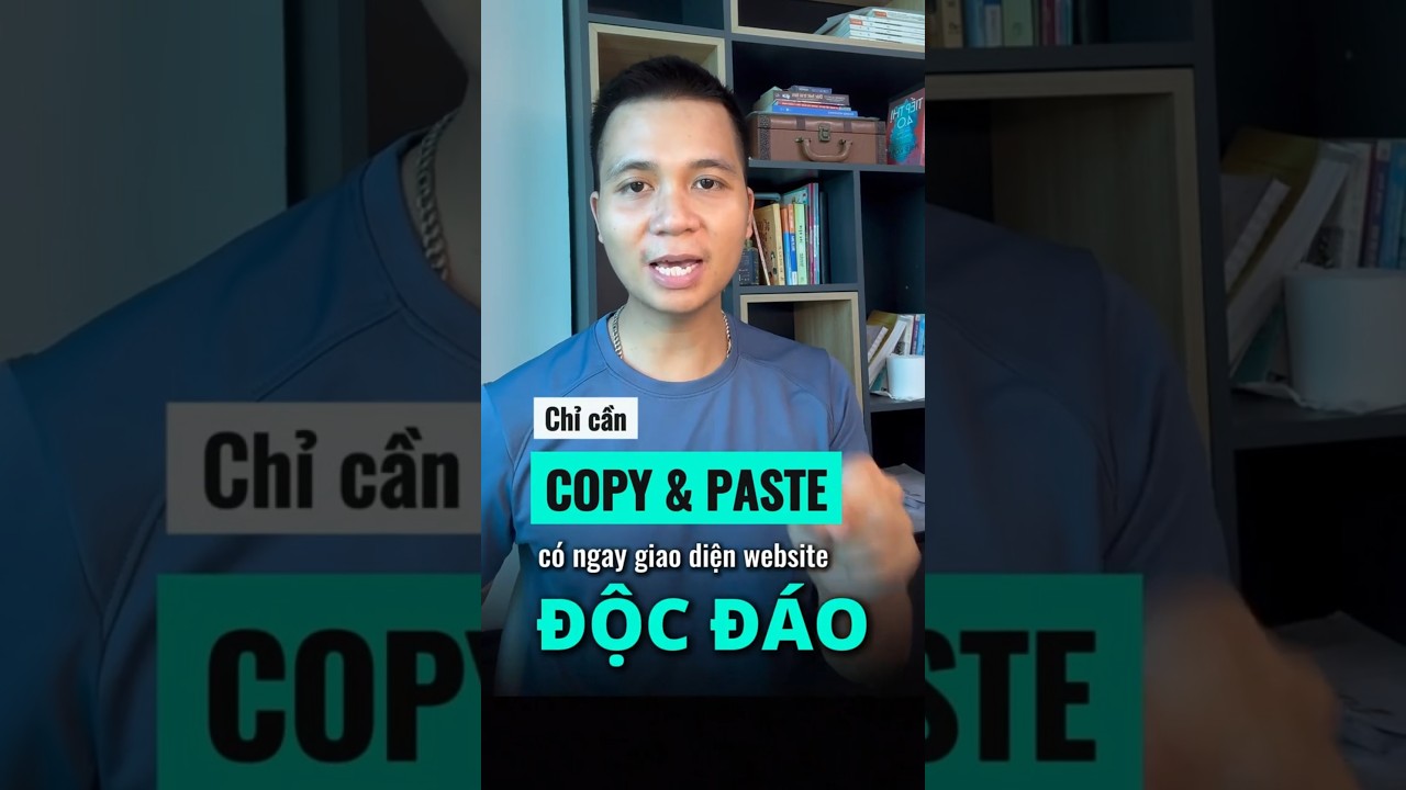 Copy & Paste có ngay giao diện website độc đáo