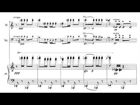 Rodion Schedrin - Three Funny Pieces for Piano Trio (1981-87) [Score-Video]