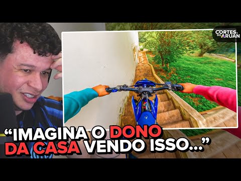 ARUAN REAGE: FIZ UM TOUR COMPLETO PELA MINHA MANSAO ASSOMBRADA DE MOTO (RENATO GARCIA)