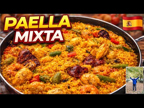 Paella de Pollo y Marisco al Señoret | Receta Fácil  🥘 PAELLA al SEÑORET Paella mixta ✅