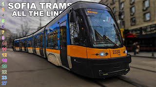 🇧🇬 Trams in Sofia - All the Lines / Трамваи в София - Всички линии (2024) (4K)