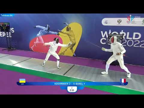 Sirius Epee 2022, ME Ind T64 Koshman UKR - Borel FRA