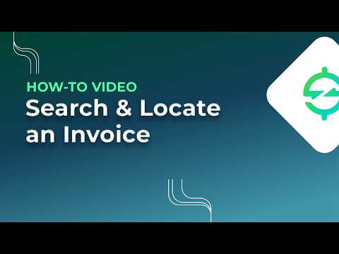 Find an Invoice Demo