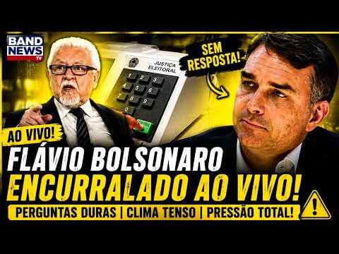💣FLÁVIO BOLSONARO É PRESSIONADO E COLOCADO CONTRA A PAREDE AO VIVO NA BANDNEWS!🔥