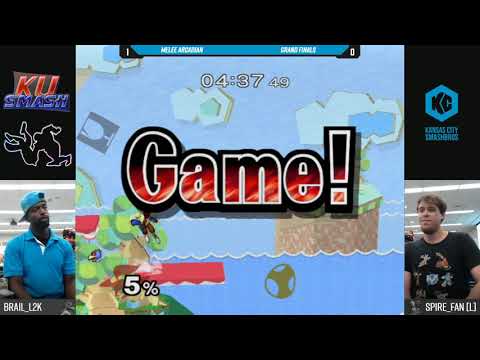 Jayhawk Arcadian 2018 SSBM - Brail_L2K (Falco) Vs. Spire_Fan (Yoshi) - Grand Finals