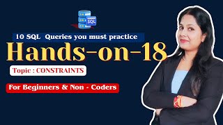 SQL Handson 18/25:CONSTRAINTS SQL Project  #sqltutorial #dataanalytics #SQL