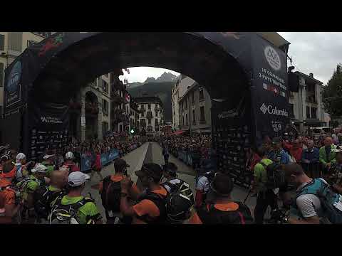 Start of the PTL race (UTMB 2017) - 360° video