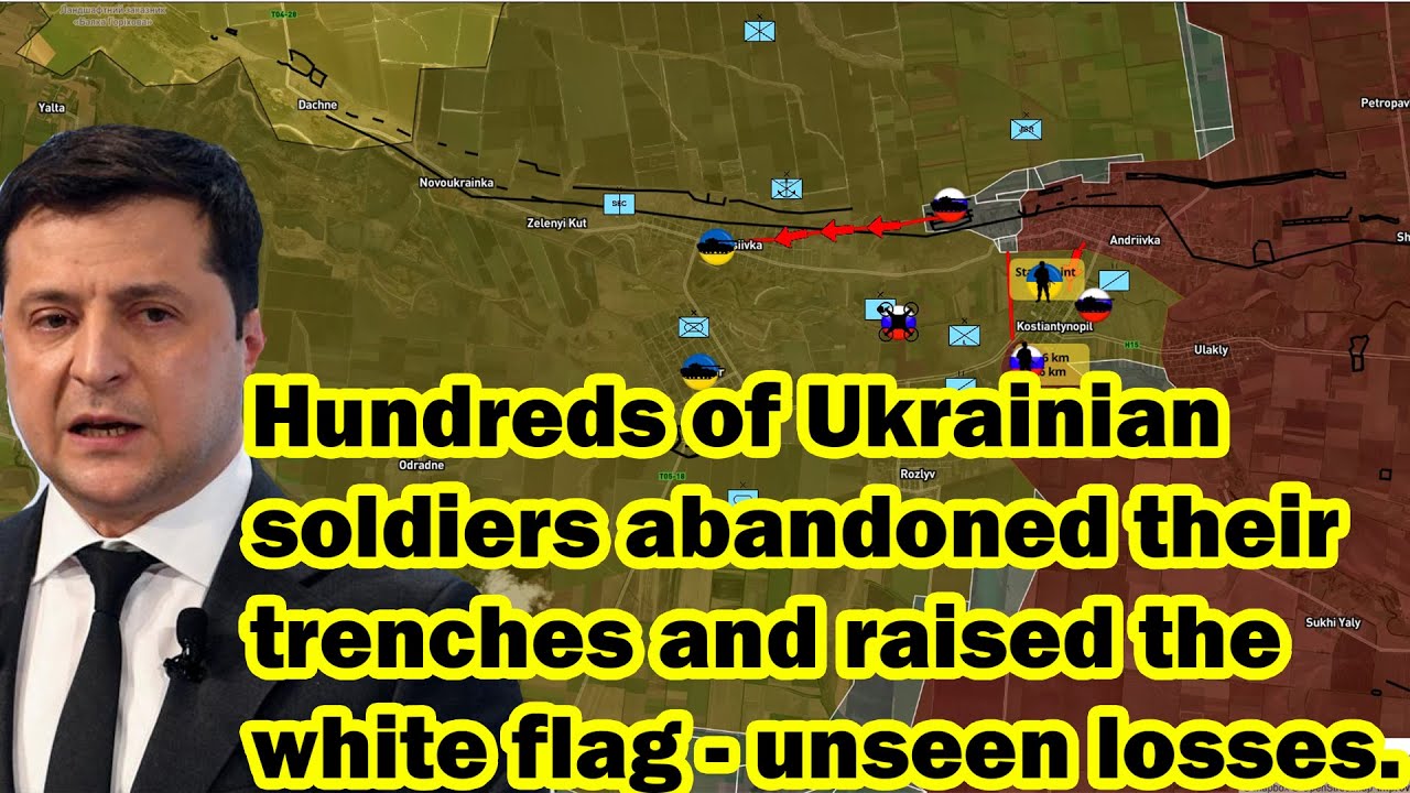 Hundreds of Ukrainian soldiers abandoned their trenches and raised the white flag - unseen losses.