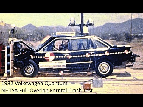 1982-1988 Volkswagen Quantum NHTSA Full-Overlap Frontal Crash Test