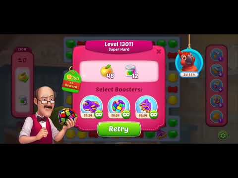 Super Hard Level 13011 in Homescapes🤯 /Only Passed With Extra Boosters In 7 Minutes