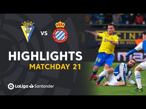 Highlights Cádiz CF vs RCD Espanyol (2-2)