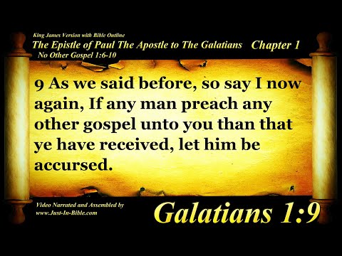 Galatians Chapter 1 - Bible Book 48 - The Holy Bible KJV Read Along Audio/Video/Text