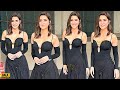 KRITI SANON Looks Soo Elegant In Black Deep Neck Outfit At Juhu