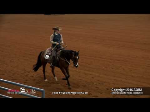 DUNNIT WITH DIAMONDS ridden by KELSIE KEAN  - 2016 AQHA World Show (Sr Ranch Riding, Prelims)