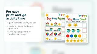 Sunny Stay Home Play Pages | Stay at Home Summer Activities | Printable PDF | Etsy | 03