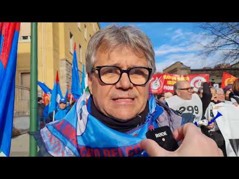 Manifestazione metalmeccanici a Siena: Martini Uilm