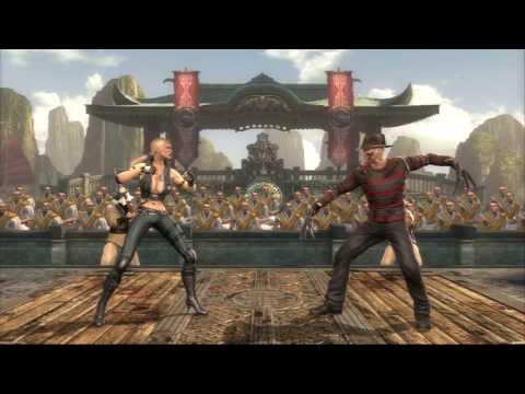 Mortal Kombat 9 - Sonya & Kitana Tag Team Ladder Gameplay Playthrough