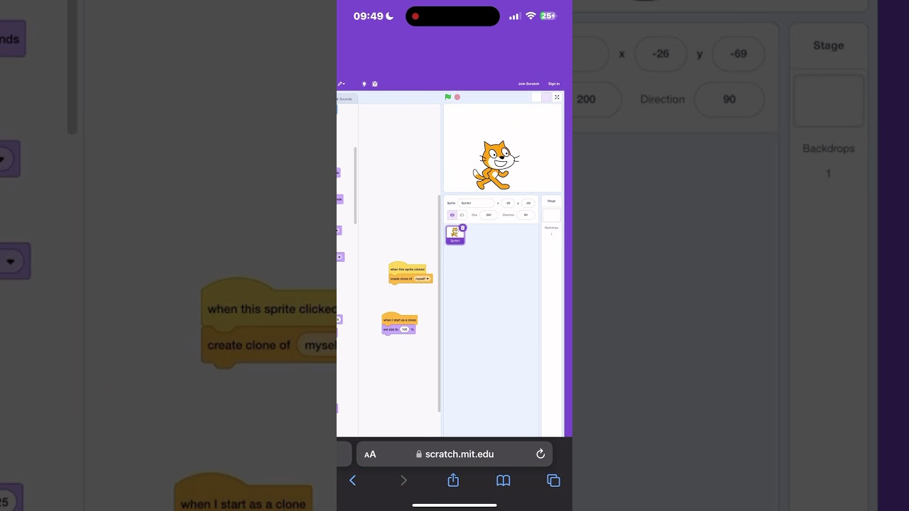 How to make kids in Scratch scratch.mit.edu/projects/editor/?tutorial=getStarted