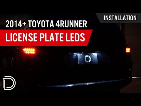 How to Install 2014+ Toyota 4Runner License Plate Lights