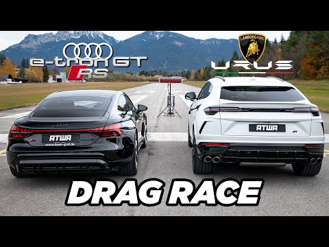 Audi RS e-tron GT vs. Lamborghini Urus | DRAG RACE  | Daniel Abt