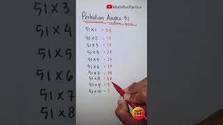 Download lagu Perkalian Angka 51, Uniik ‼️#Shorts mp3