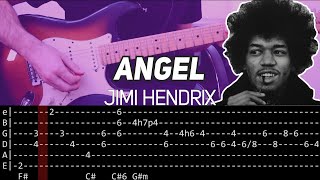 Jimi Hendrix - Angel (Guitar lesson with TAB)