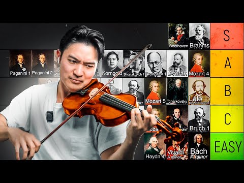 Ranking the best violin concertos 🎻 [Difficulty Tier List]