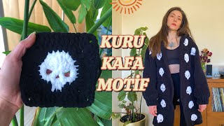 Kuru Kafa Motifi 💀 | Tığ İşi Skull Motif Yapımı