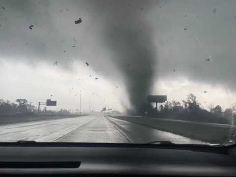 Woman Watches In Horror As A Tornado Crosses Her Path Across This Texas Highway