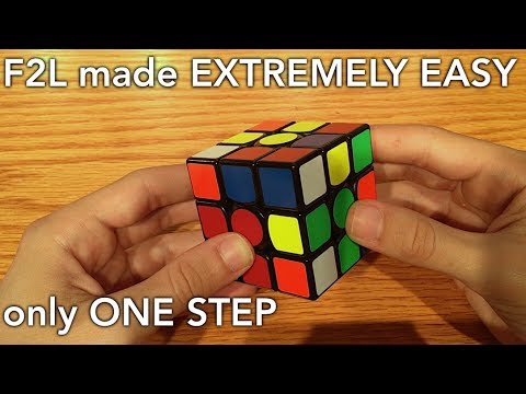 F2L made EXTREMELY EASY (only one step) (read description)